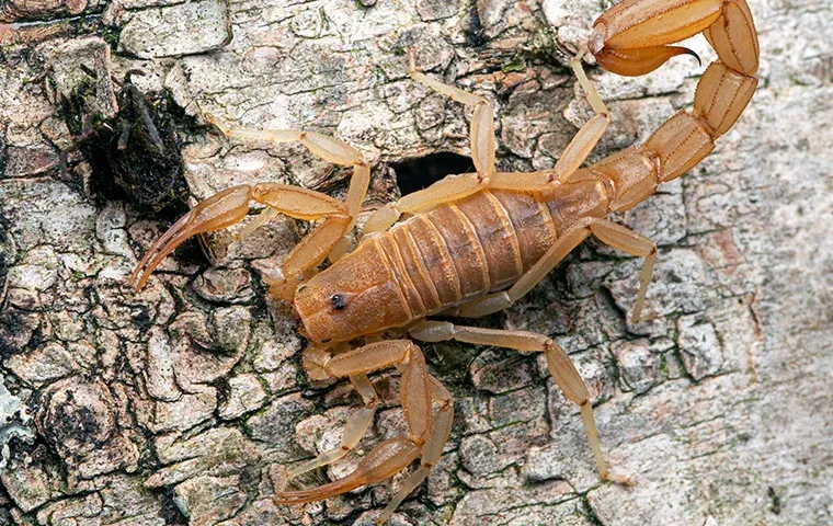 close up of scorpion on ground